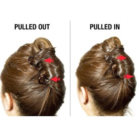 Twist Stick Hair Fork, Wavy U Shaped Hair Pin Clip for Spiral Updo and Bun, Fashion Flexible Durable Styling Hair Accessories for Women (Silvery, One size)