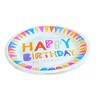 Lizzy 10x Happy Birthday Paper Plates Kids Party Disposable Tableware