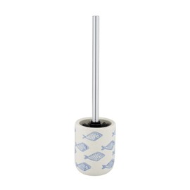 Wenko Aquamarin Toilet Brush Holder, Ceramic, Beige, 10 x 40 x 10 cm