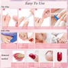 Pack of 120 False Toenails Kit, Gradient Toenails for Sticking,