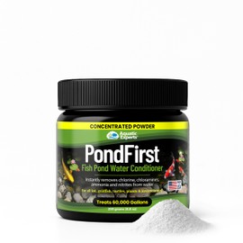 PondFirst Pond Water Conditioner - Concentrated Instant Dechlorinator for Fish Ponds, Makes Water Safe for Koi and Goldfish, Made in The USA, Aquatic Experts (Powder - 250 Grams)