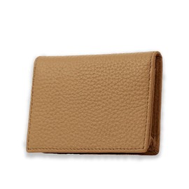 RICKERS Business Card Holder, Women's, Men's, Cowhide Leather, Genuine Leather, Business Card Case, Card Case, Business Card Exchange Manor Book Included, brown (camel brown)