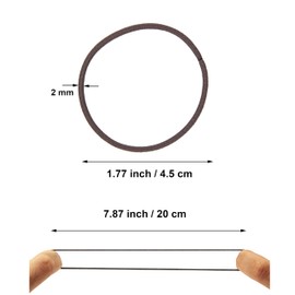 Pack of 100 Small Elastic Hair Bobbles for Women, Ponytail Holder, Hair Bobbles Girls for Men, Women, Children, Men, Bulk Hair Bobbles for Thick Curly Hair (Khaki)