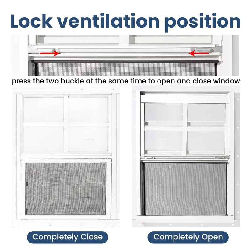 COLORPAPA 2 Pack Shed Windows,12" x 18" Small Sliding Windows,Flush