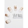S&K NAIL Gel Nail Stickers, Gold French & Bijou, Short,