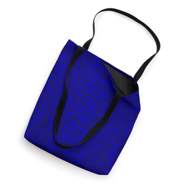 Cobalt-Blue Leopard Prints Cheetah Pattern Women Girls Cute Tote Bag