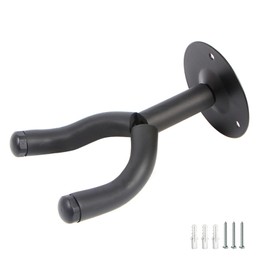4Pcs Guitar Wall Mount Hanger Hook Acoustic Electric Bass Metal Holder Round Black Universal Instrument Accessories