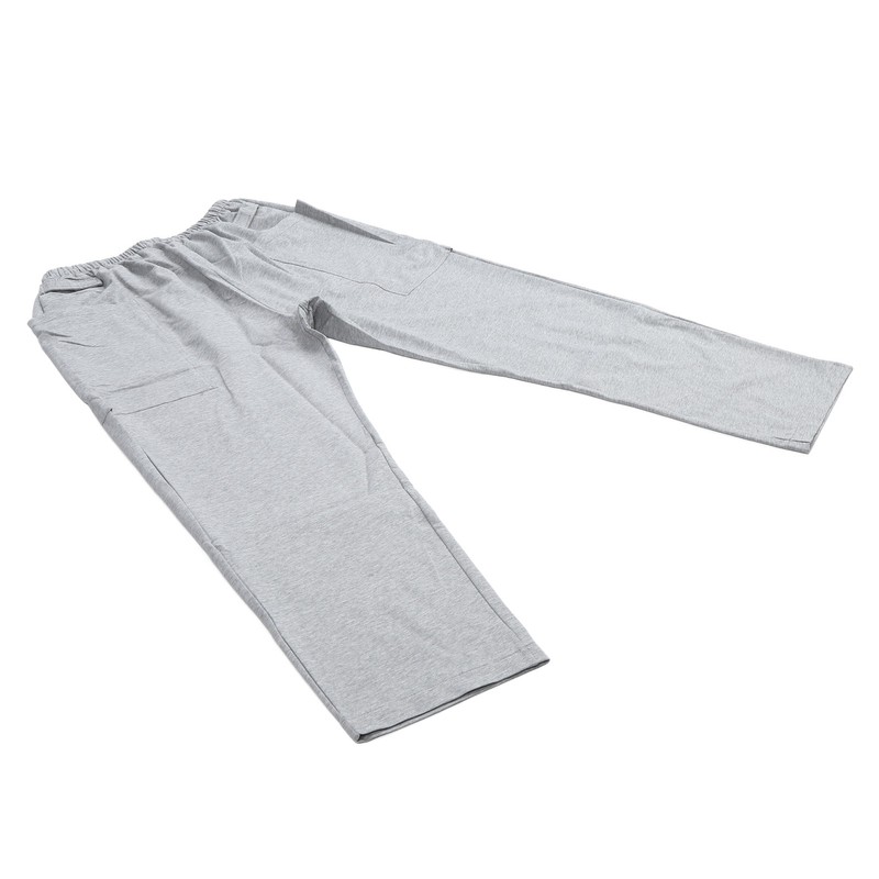 Catheter Leg Bag Pants 2 Outer Side Pockets Soft Cotton