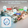 SanJie Door Chime, Wireless Door Chimes When Door Open Entry
