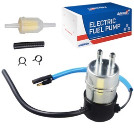 Electric Fuel Pump Inline 12V Compatible with Kawasaki Mule 3000 3010 3020 2500 2510 2520 1000 49040-1055 KAF620(8mm In/Outlet)