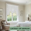 Jayla White Semi-Sheer Floral Lace Curtain Swag for Kitchen Half