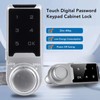 Touch Digital Password Keypad Cabinet Lock 30mm Silver Electronic Anti