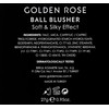 Golden Rose Ball Blusher, Rouge Colour 01, Pack of 1
