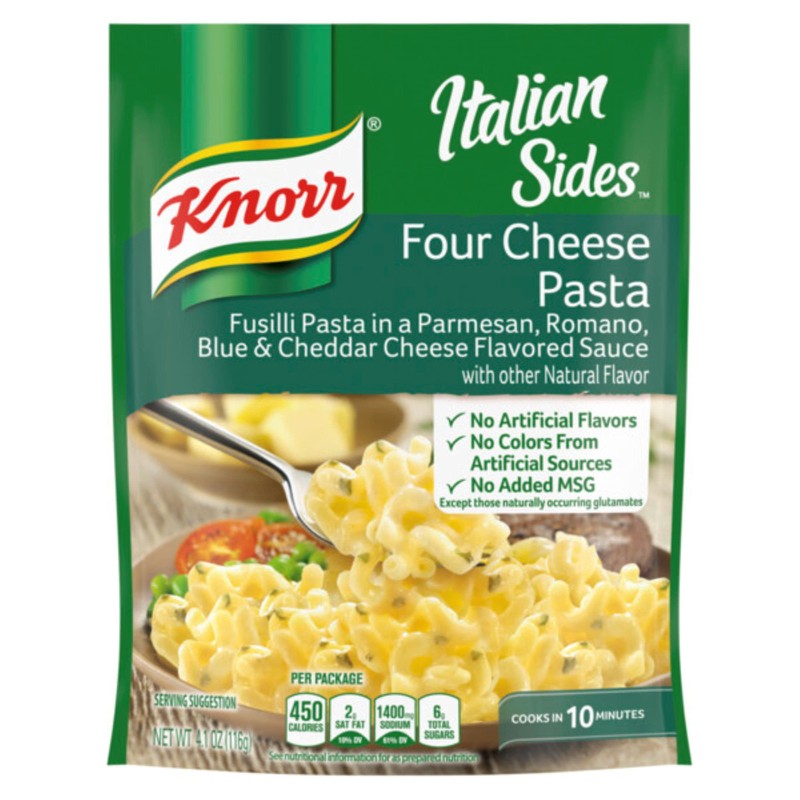 Knorr Side Dish, Four Cheese Pasta, 4.09 Ounce (Pack of