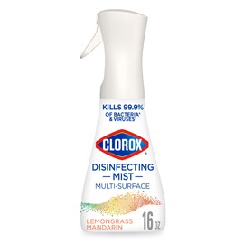 Clorox Disinfecting Mist, Multi-Surface Disinfectant, Lemongrass Mandarin, 16 Fluid Ounces