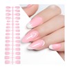 Gelike ec Soft Gel Press On Nails: Medium Almond X-French