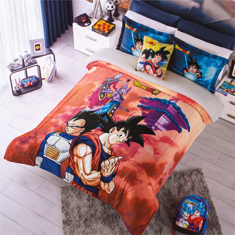 Colchas Concord Cobertor Pachicalientito Dragon Ball Super Matrimonial/Individual