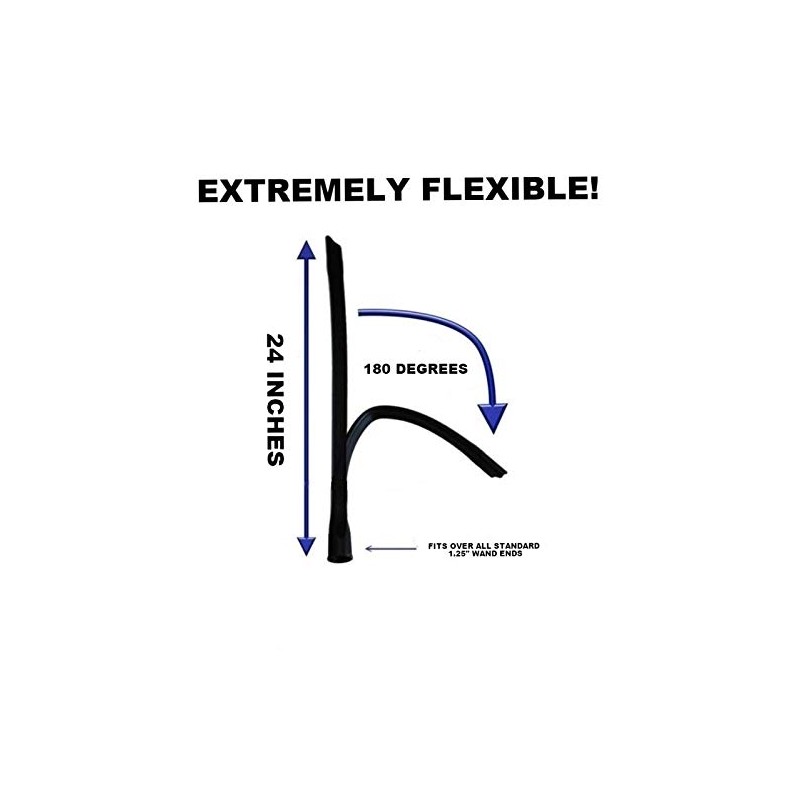 Vacuum & Central Vacuum Flexible 24" Crevice Tool - Under