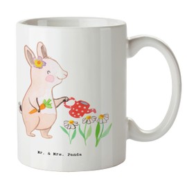 Mr. & Mrs. Panda Tasse Gärtnerin Herz - Geschenk, Gartenbau, Jubiläum, Porzellantasse, Garten- und Landschaftsbauerin, Gartenplaner, Gärtnerei, Tasse