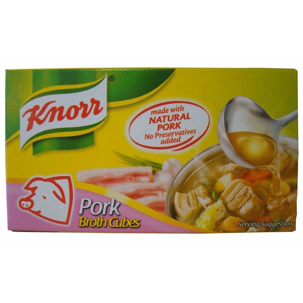 Knorr Pork Broth Cubes 60g 6cubes Knorr Pork Bouillon Cubes 6 Cubes