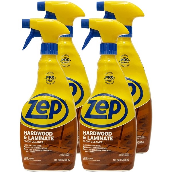 Zep Hardwood and Laminate Floor Cleaner 32 Ounce ZUHLF324 (Case of 4)