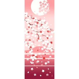 Hamamonyo, Picture Tenugui, Cherry Blossom Scenery