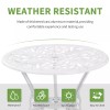 Withniture Bistro Set 3 Piece Outdoor,Cast Aluminum Bistro Table and