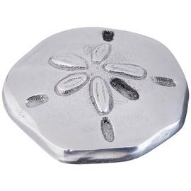 Mariposa Sand Dollar Napkin Weight, One Size, Silver