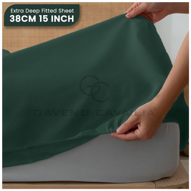 King Size Deep Fitted Sheet- 16"/40 cm Anti Allergy Bedding
