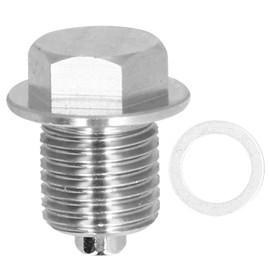 Oil Drain Plug, M14 x 1.5 mm, Oil Drain Plug, Stainless Steel, Neodymium Magnet, Oil Pan Plug, Universal