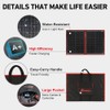 DOKIO 100W Portable Foldable Solar Panel Kit, Compact 18.9x26in Design
