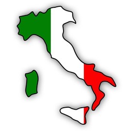 CAR BUMPER STICKER "Italy", Decal (ca. 11 cm)