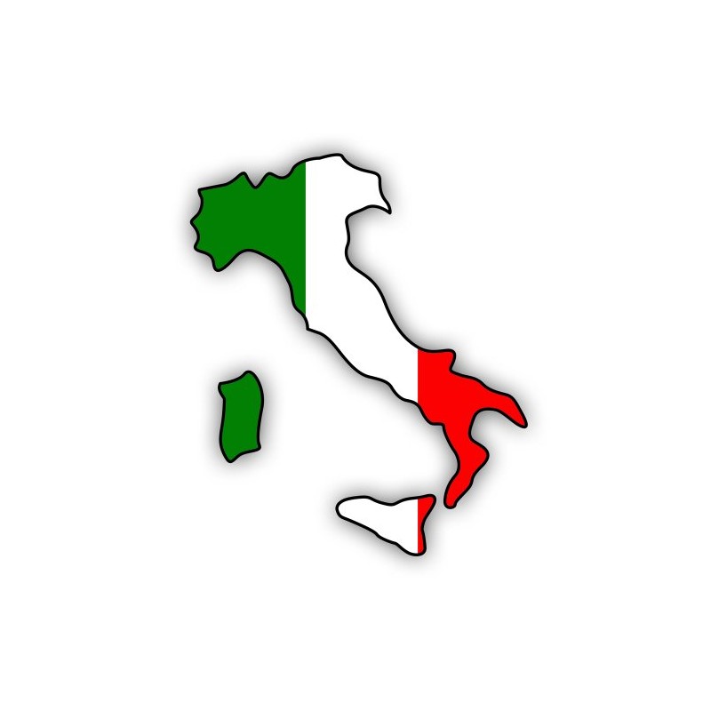 CAR BUMPER STICKER "Italy", Decal (ca. 11 cm)