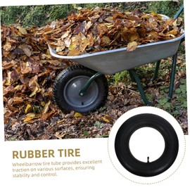 Mikinona Inner Tube Switching Wheel Barrow Tire Wheelbarrow Tire 4.80 4.00-8 Rubber Wheelbarrow Tire Replacement Rubber Tires Copper Black