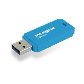 Integral 128GB Neon Blue USB 3.2 Gen 1 Flash Drive