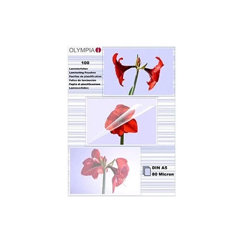 Olympia 9178 Laminating Pouches DIN A5 80 Micron