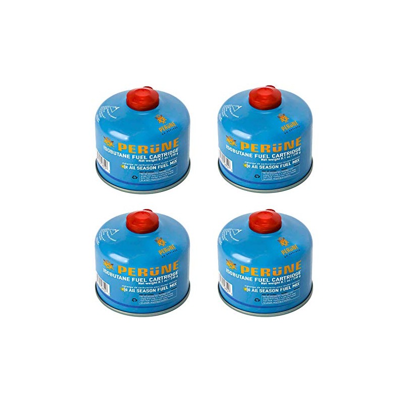 Perune Iso-Butane Camping Fuel Gas Canister All Season Mix -