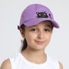 Girls Criss Cross Ponytail Hat Black Cat Baseball Cap Kids