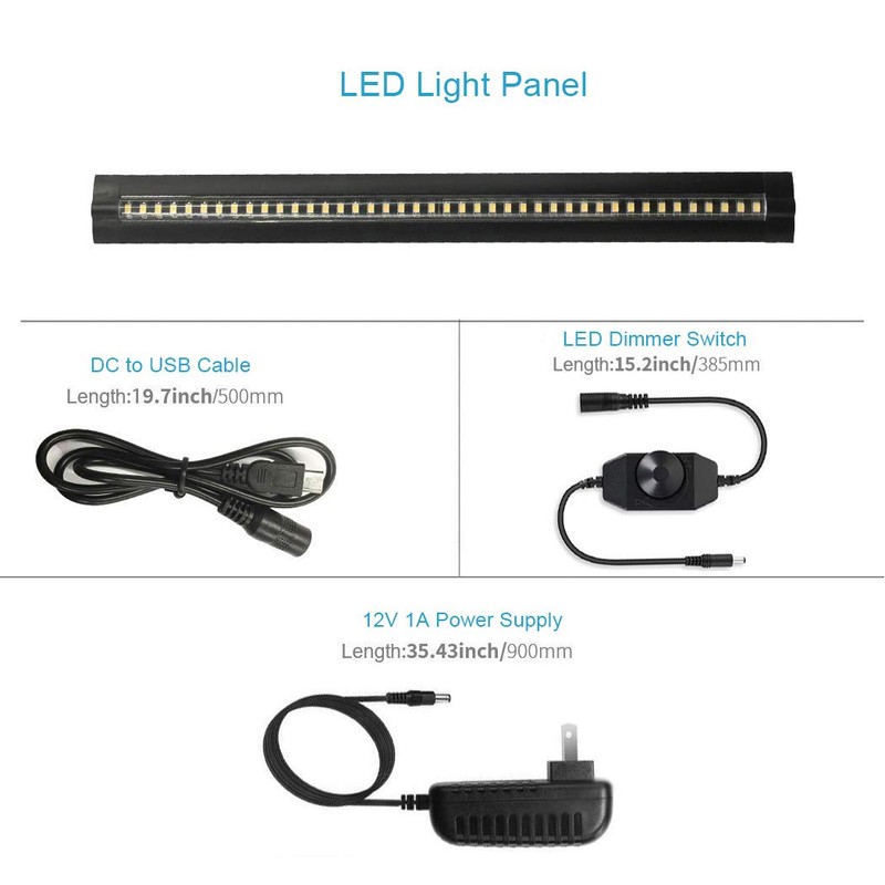 13 inch LED Under Cabinet Lighting, 12V 5W Ultra Thin