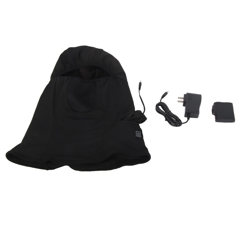 Winter Heated Ski Balaclava Windproof Heated Hat Warm Neck Full