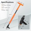 SHANTRA Weed Puller Tool, 3-Claw Stand Up Weed Puller Tool