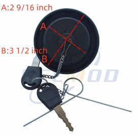 Recmod Locking Fuel Filler Cap AL113087 S295126 for John Deere Tractor Also for Volvo JCB Kubota Case Massey Ferguson Ford New Holland Agricultural Equipment