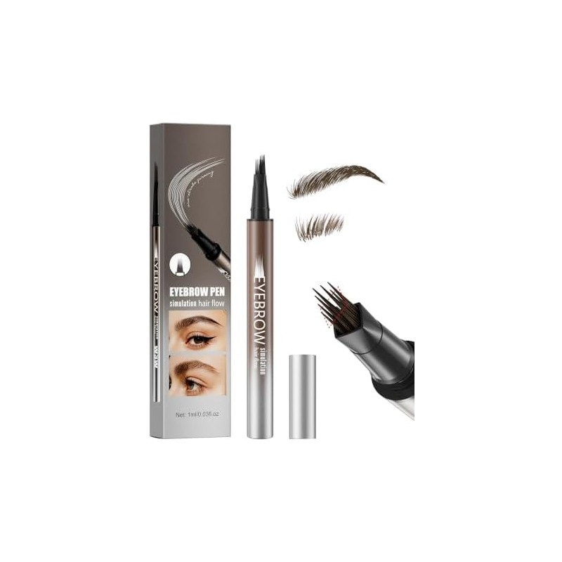 Erinde L?piz L?quido para Cejas, Resistente al Agua, #F204black Brown