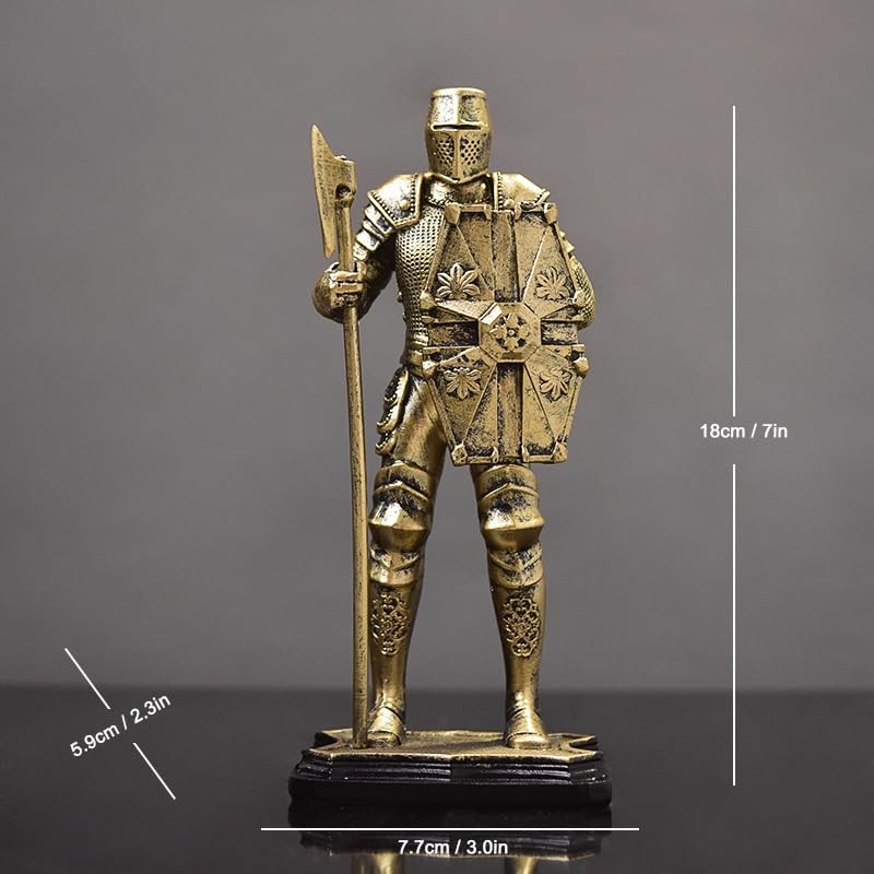 Will Art Museum Knight Statue-A (dorado)