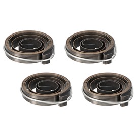 uxcell Drill Press Spring Drill Press Quill Feed Return Coil Spring Assembly Spring Steel Chemical Blackening Finish 1100mm Expand Long 45 x 10 x 0.8mm 4 Pcs