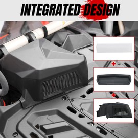 A & UTV PRO Noise Reduction Kit for Can Am Maverick X3 2017-2024 2025, Upgrade Plastic Air Clutch Intake Relocation for Can-Am Maverick X3 MAX Turbo R RR 2017-2024 Accessories