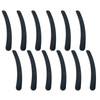 12PCS Black Banana Curved Double Sided Strip Grit Nail File