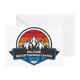 CafePress Solitude Big Cottonwood Canyon Utah Folded Greeting Card Matte