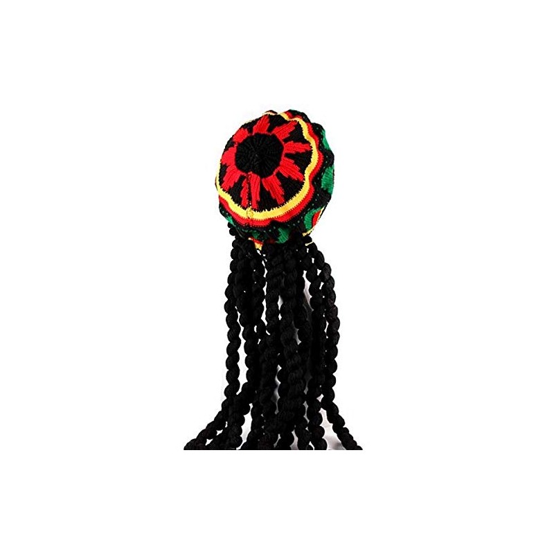 Rastafarian Knitted Braid Hat with Dreadlocks