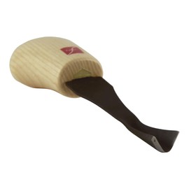 Flexcut Palm Soft-V Tool, High Carbon Steel, Solid Ash Handle, 1/2 Inch, 60 Degrees (FR760)